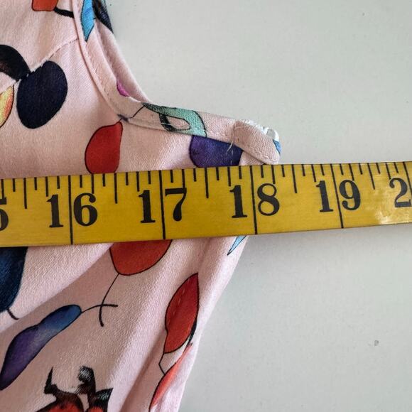 HEARTS & ROSES Dress‎ 12 Sandy Birds Peach Tropical Novelty Vintage Repro Birds - Picture 13 of 14